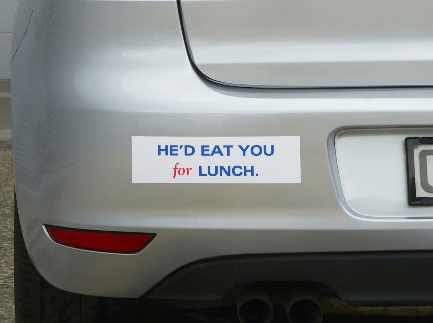 Kamala Harris 2024 Debate Bumper Sticker – "He’d Eat You for Lunch"