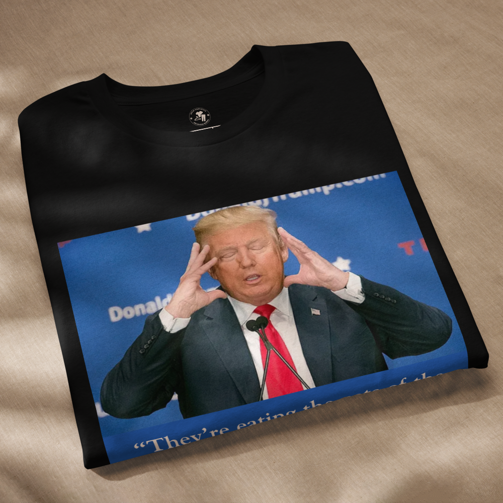 Trump’s 2024 Debate 100% recycled T-Shirt – "They’re Eating the Pets!"