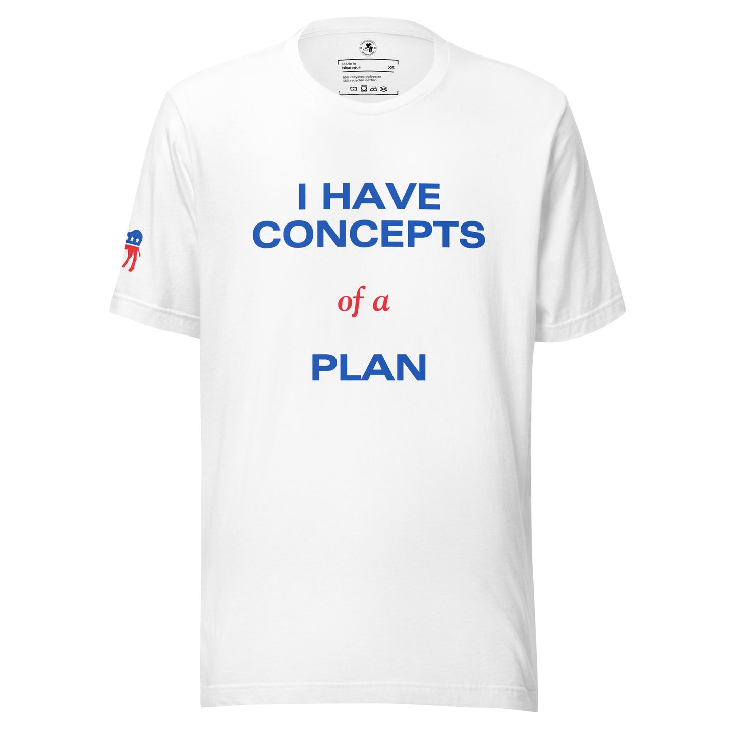 Trump Debate T-Shirt – "I Have Concepts of a Plan" Eco-Friendly Edition