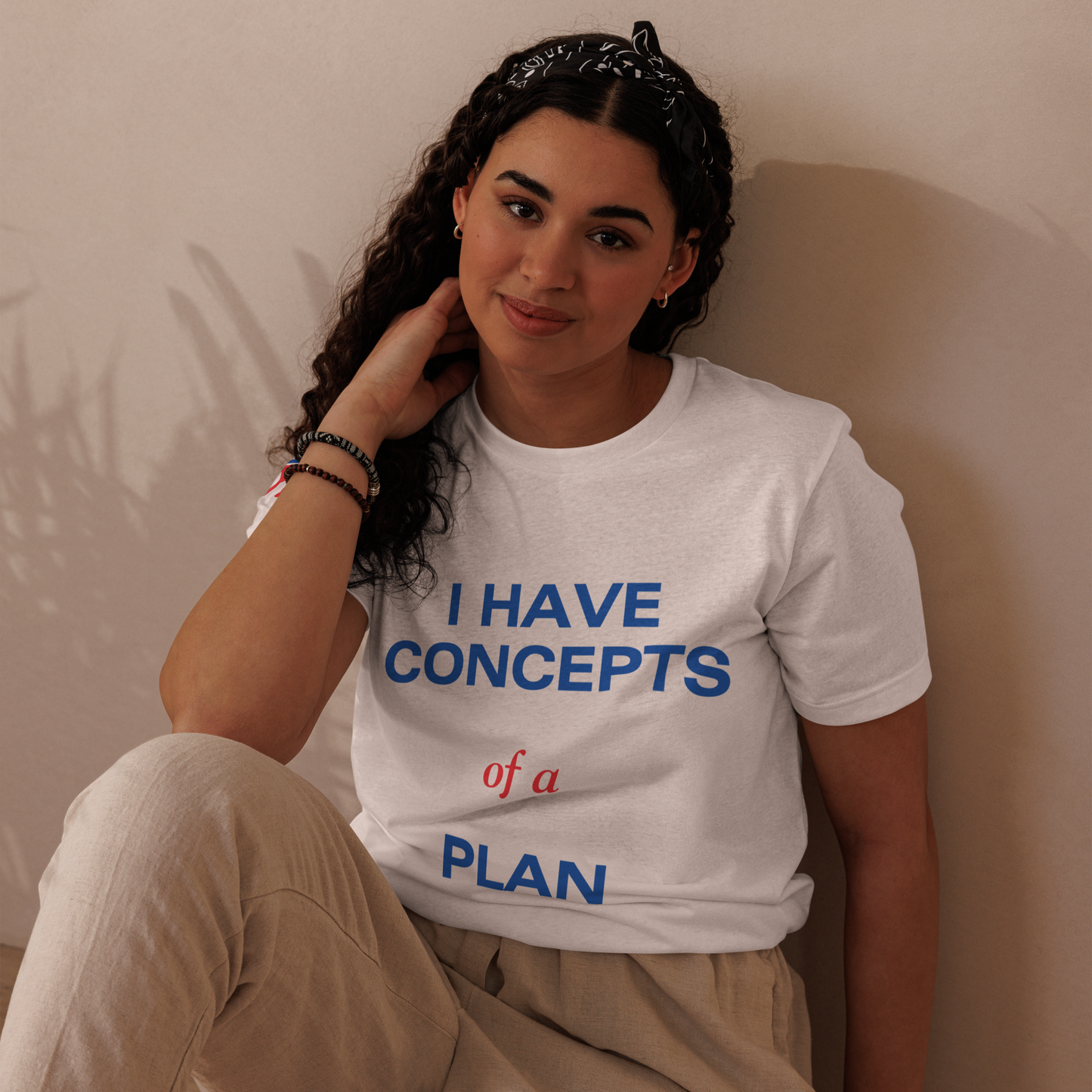 Trump Debate T-Shirt – "I Have Concepts of a Plan" Eco-Friendly Edition