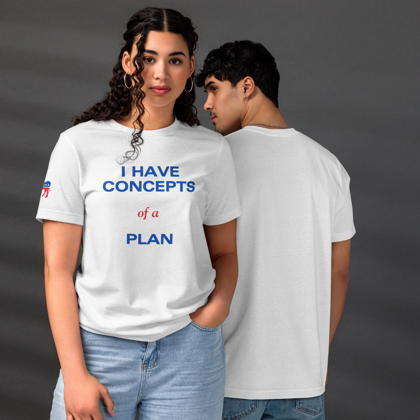 Trump Debate T-Shirt – "I Have Concepts of a Plan" Eco-Friendly Edition