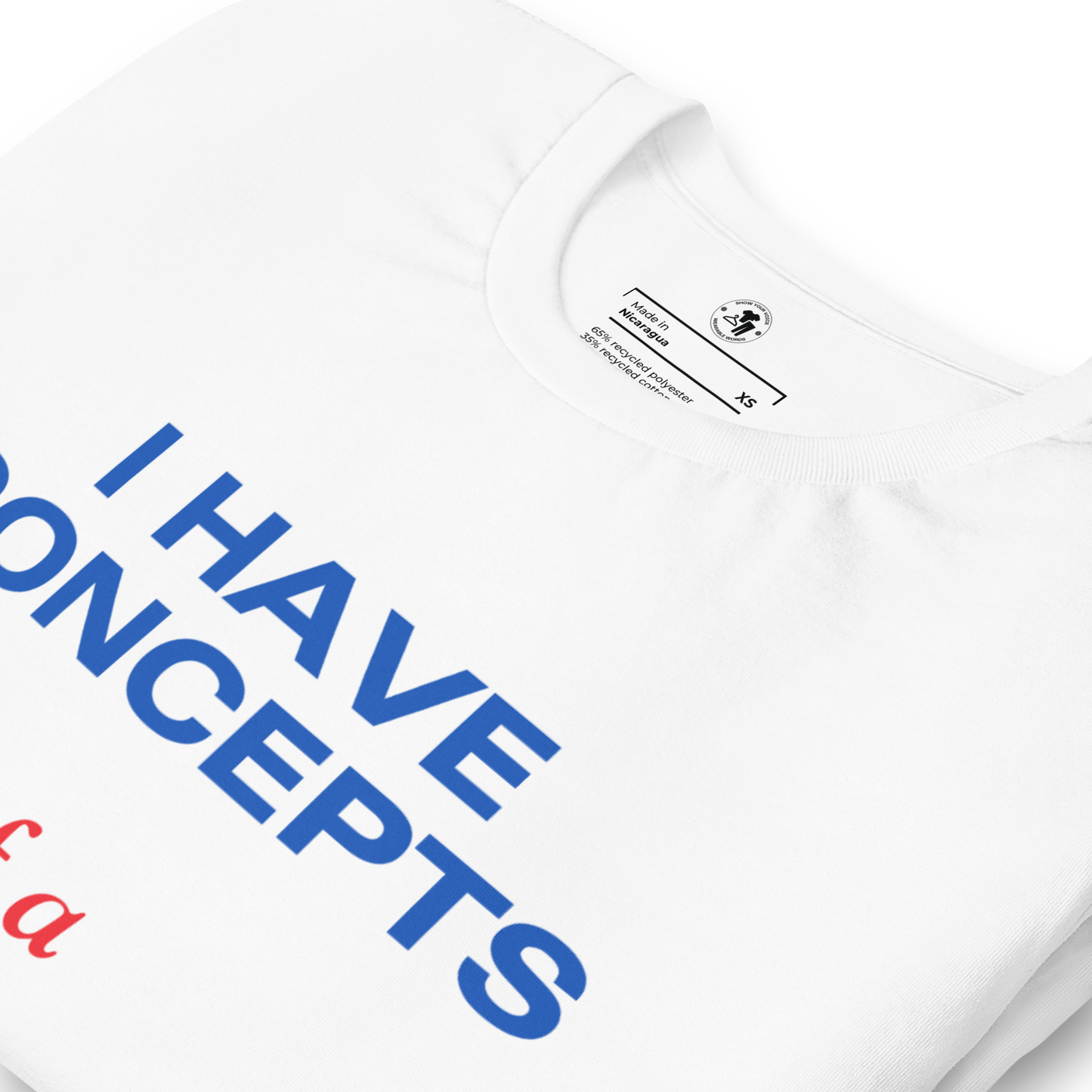 Trump Debate T-Shirt – "I Have Concepts of a Plan" Eco-Friendly Edition