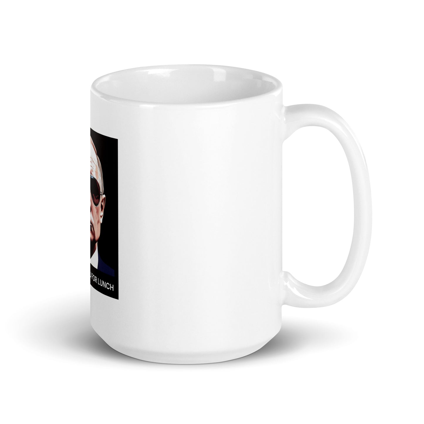 "He Will Eat You for Lunch" – Putin Sunglasses Mug